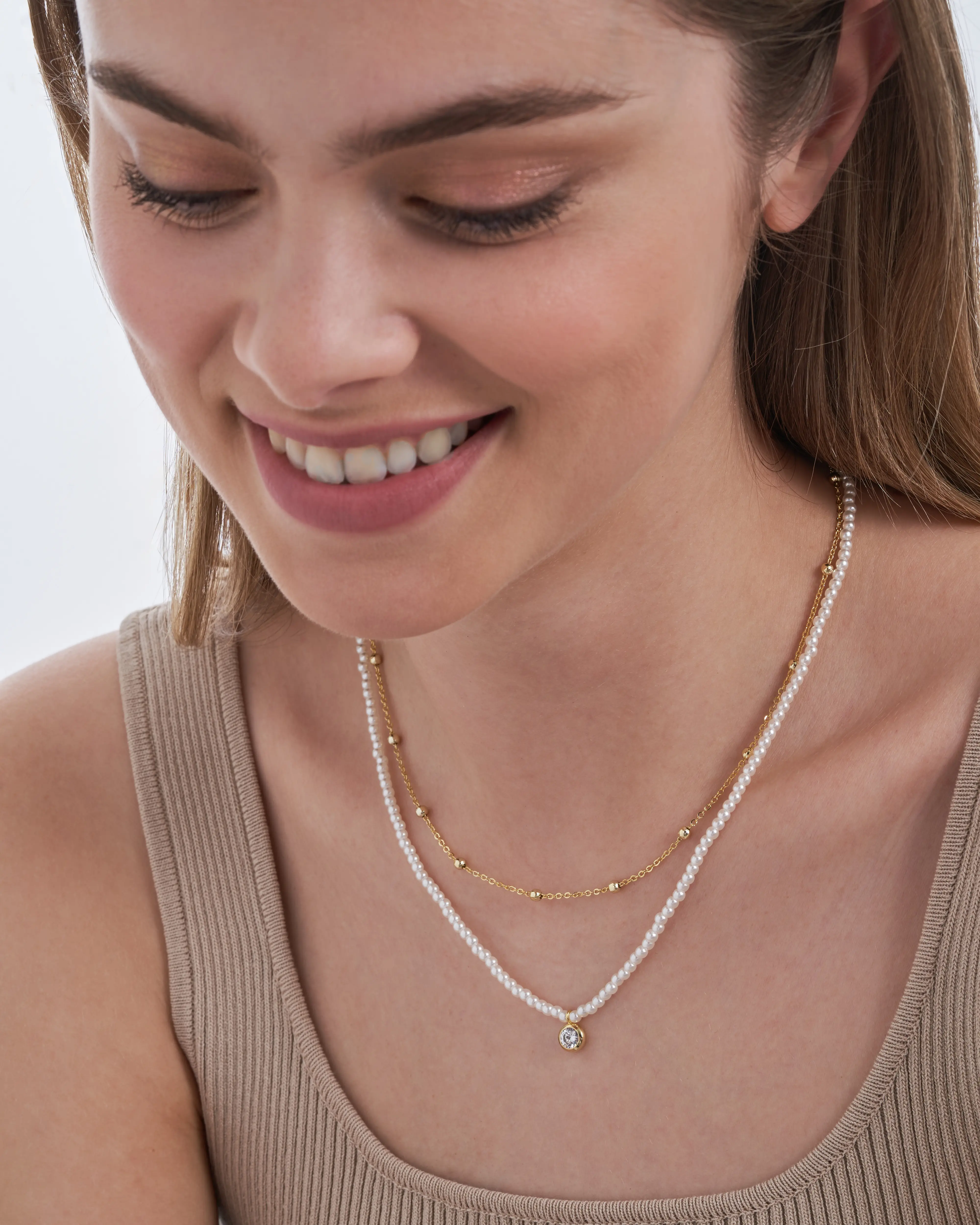 Layering ketting - Pearly Perfection