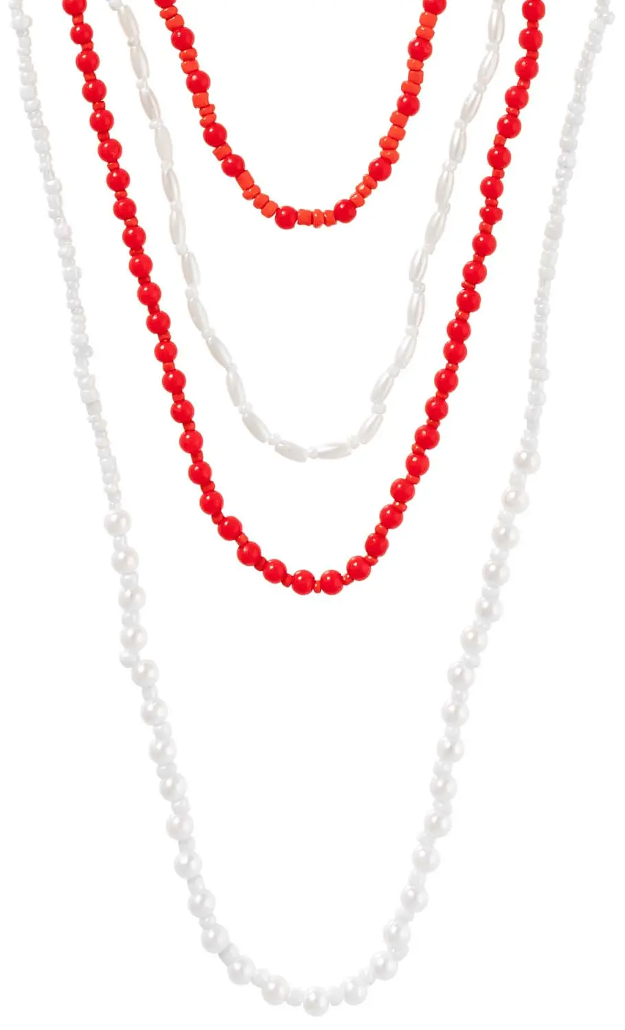 Collar a capas - Red White