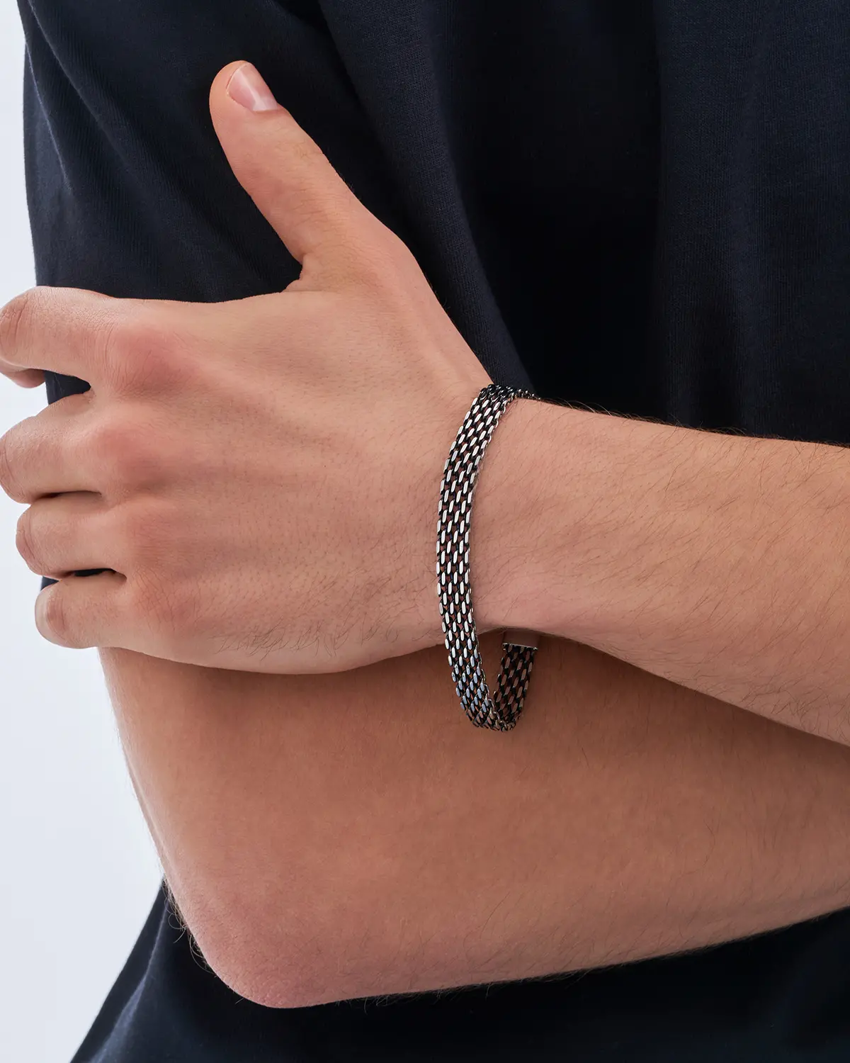 Pulsera para hombre - Bold Silver