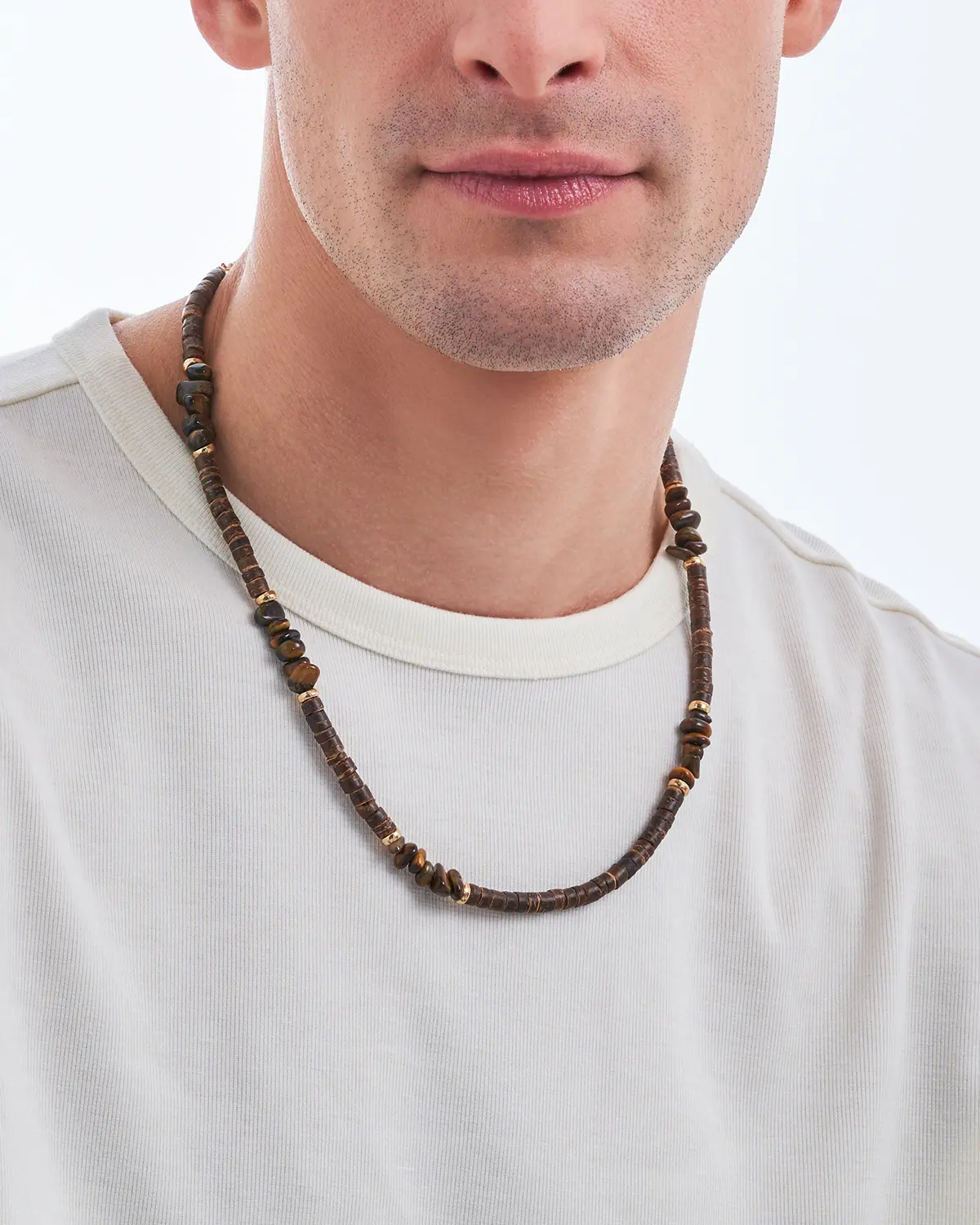 Collier pour homme - Brown Nature