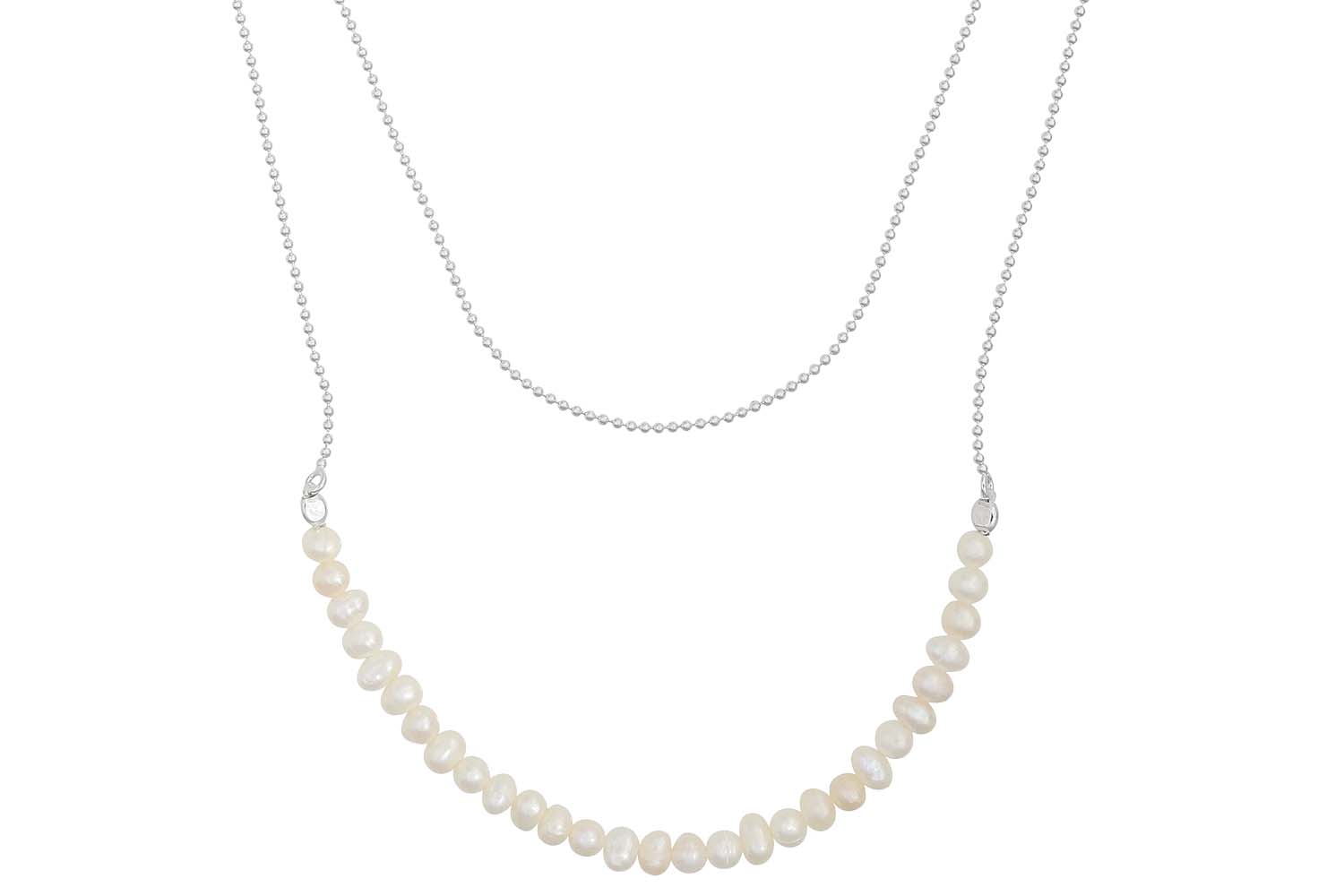Collana stratificata - Shimmering Pearl