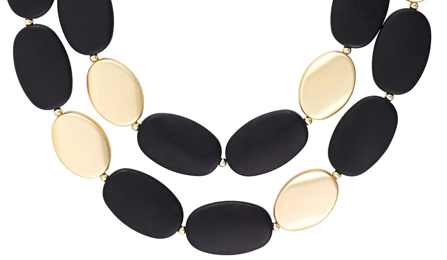 Collier multirangs - Elegant Black