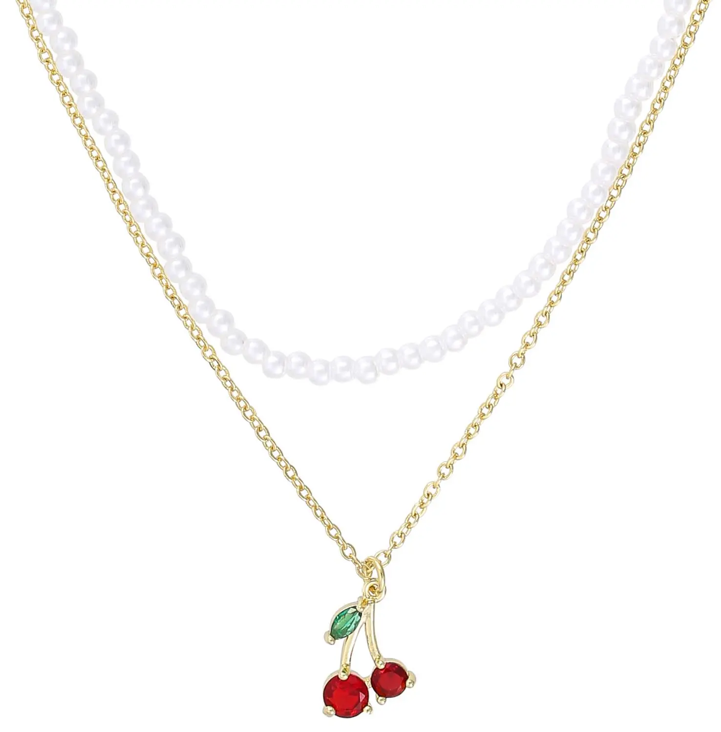 Collana stratificata - Sweet Cherry