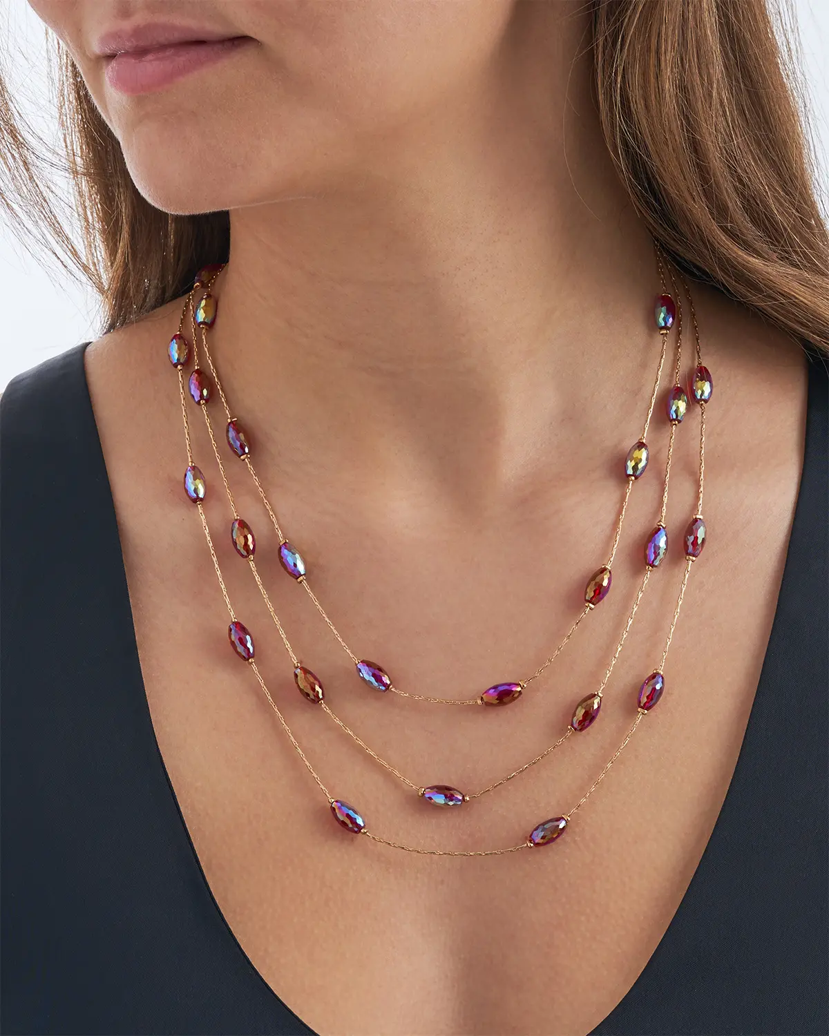 Layering ketting - Sparkling Colors