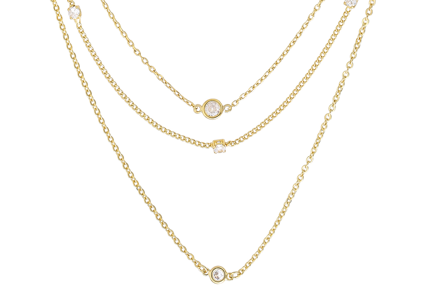 Collier multi-rangs - Golden Sparkle