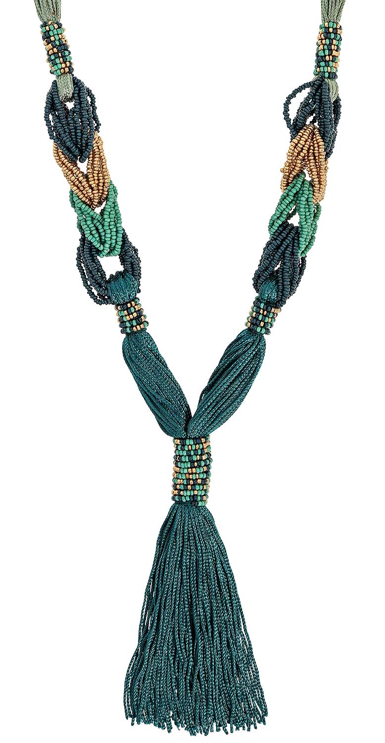 Collier - Green Beads