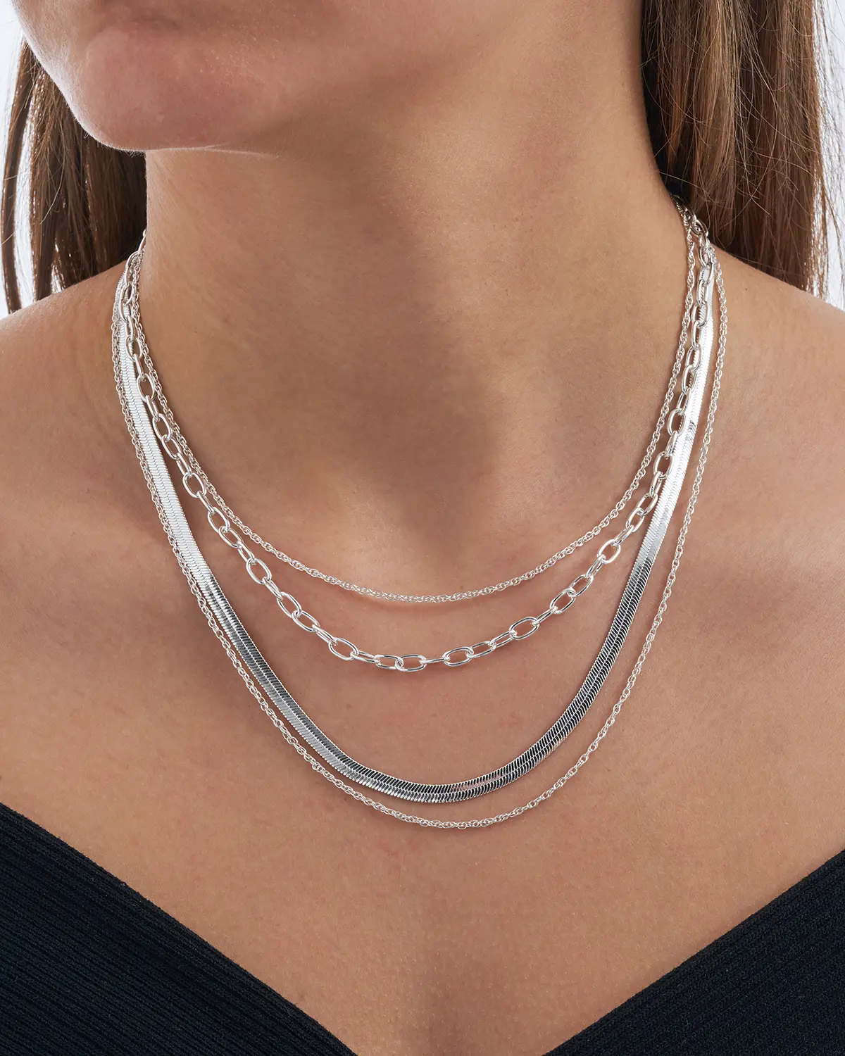 Layering Kette - Silver Shine