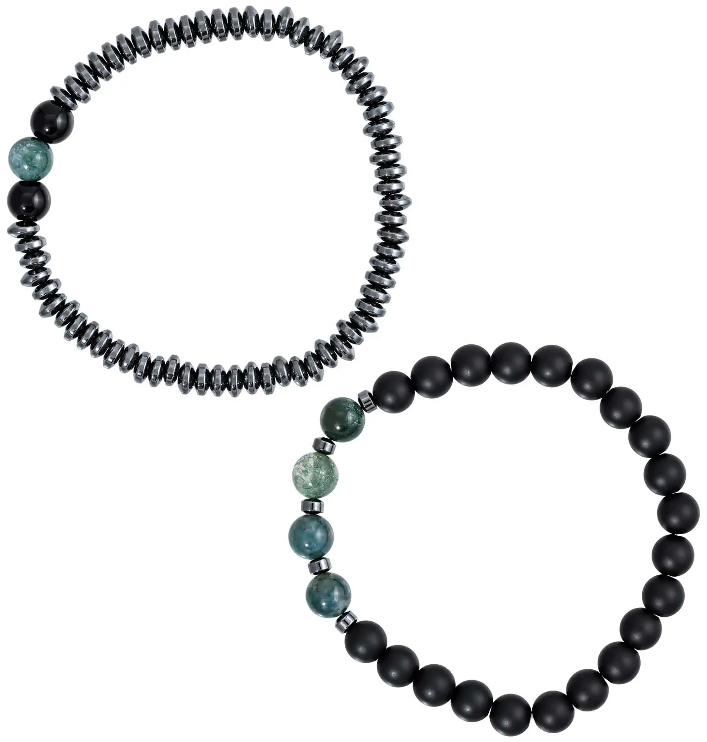 Herenarmbanden set - Agate Gems