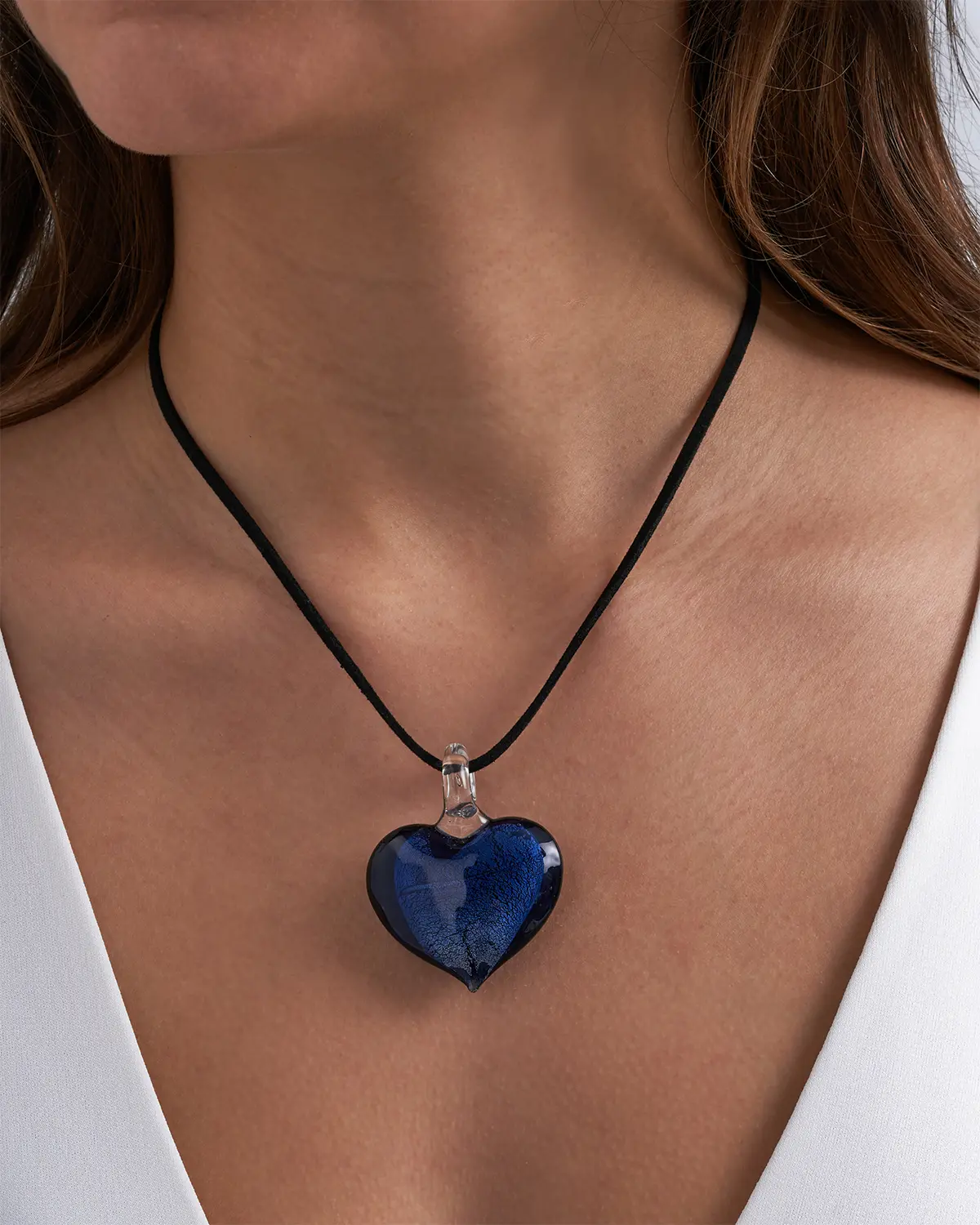 Ketting - Blue Glass