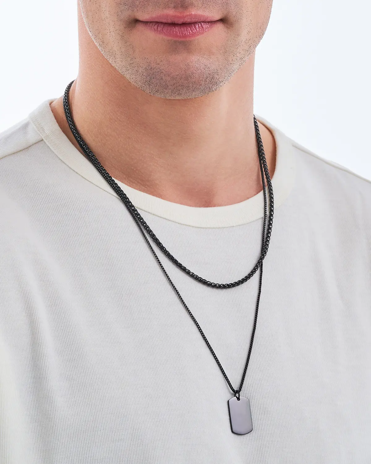 Set de collares para hombre - Black Tag