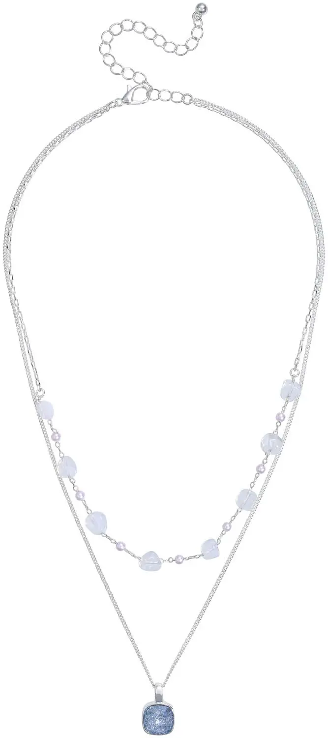 Collana stratificata - Moonstone Gleam