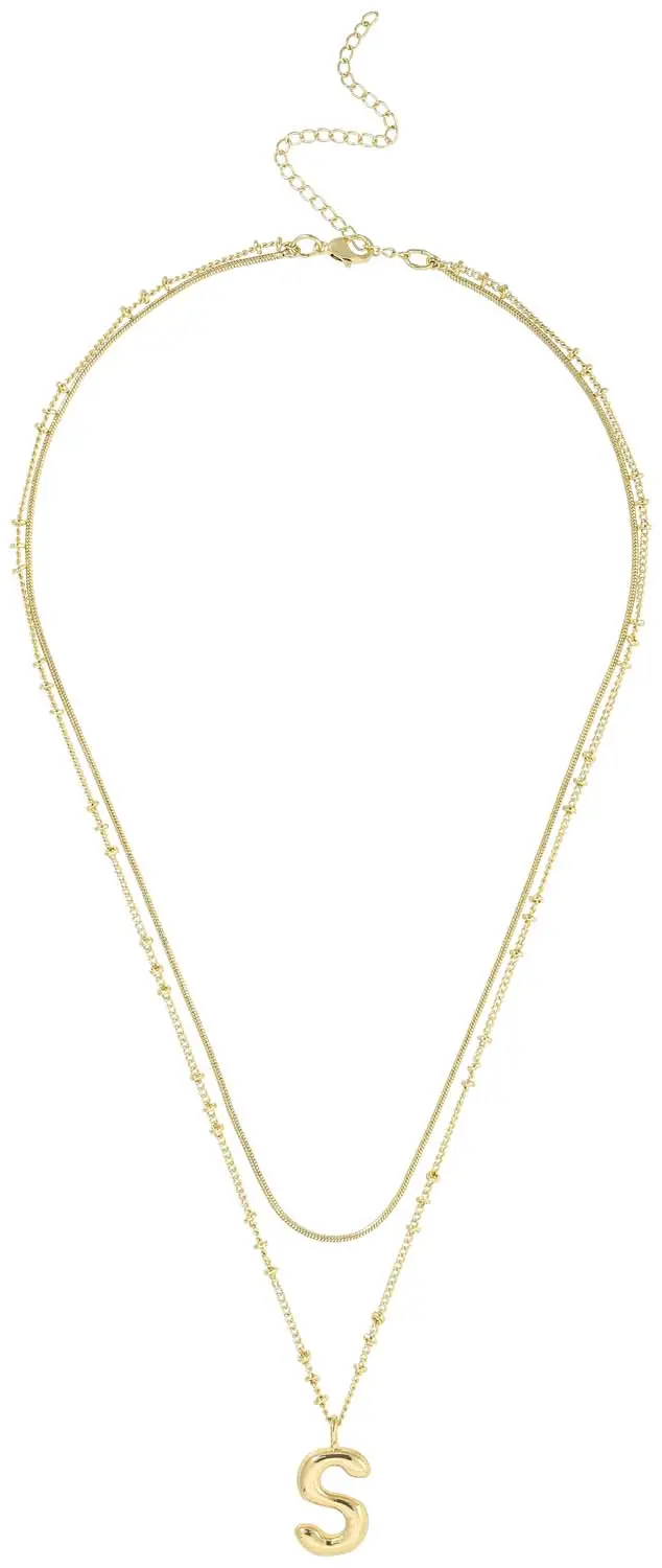 Collier multirangs - Initial S