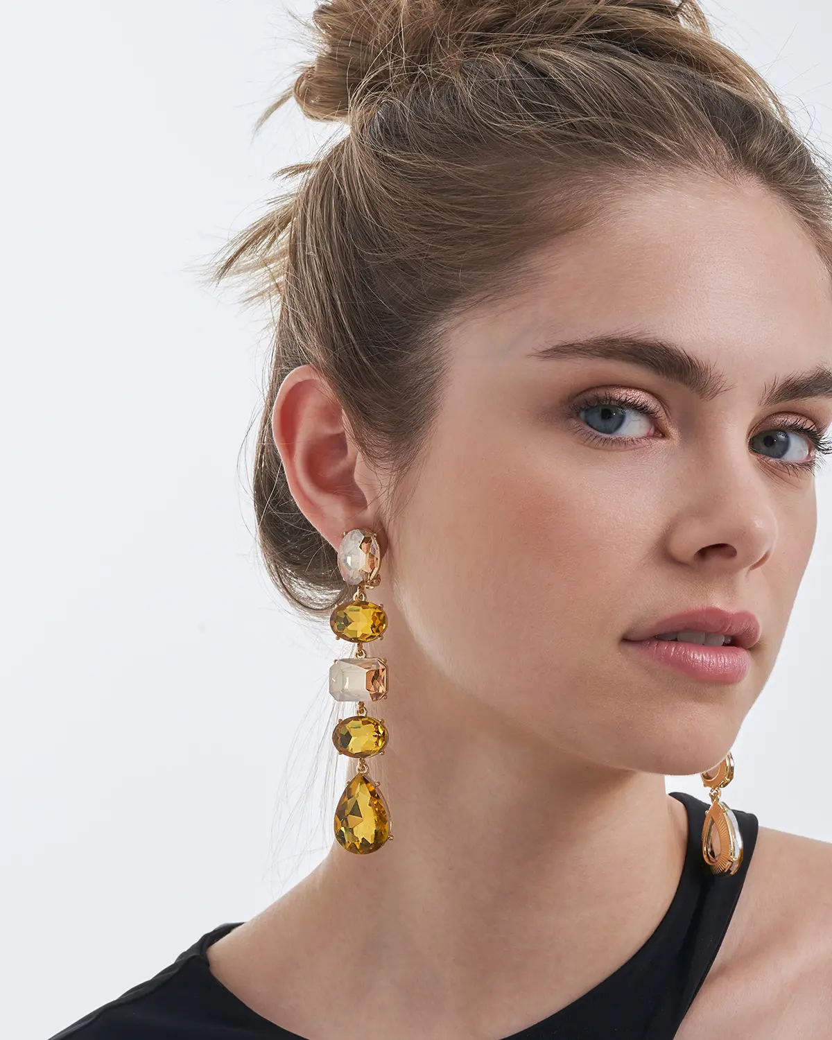 Pendientes de clip - Yellow Statement