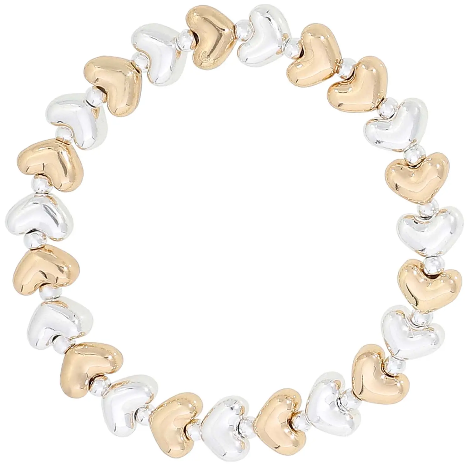 Pulsera - Bicolor Hearts