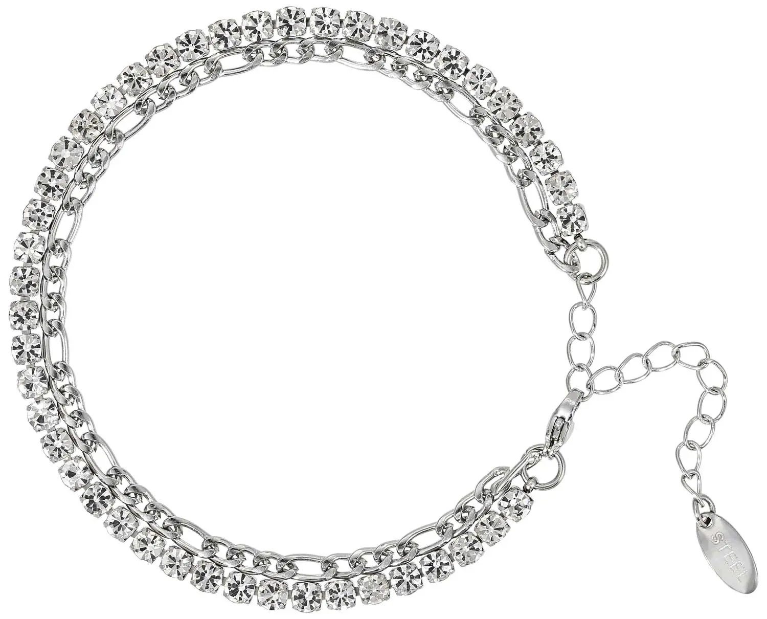 Pulsera para hombre - Steel Sparkle