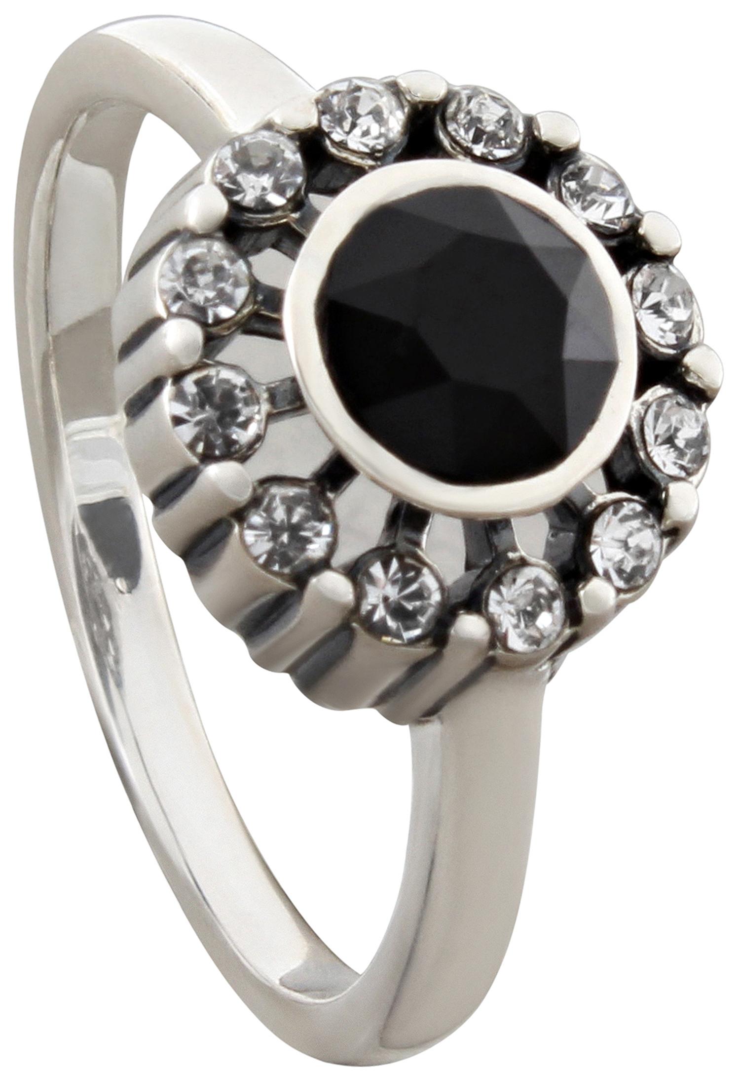 Ring - Jet Rhinestone