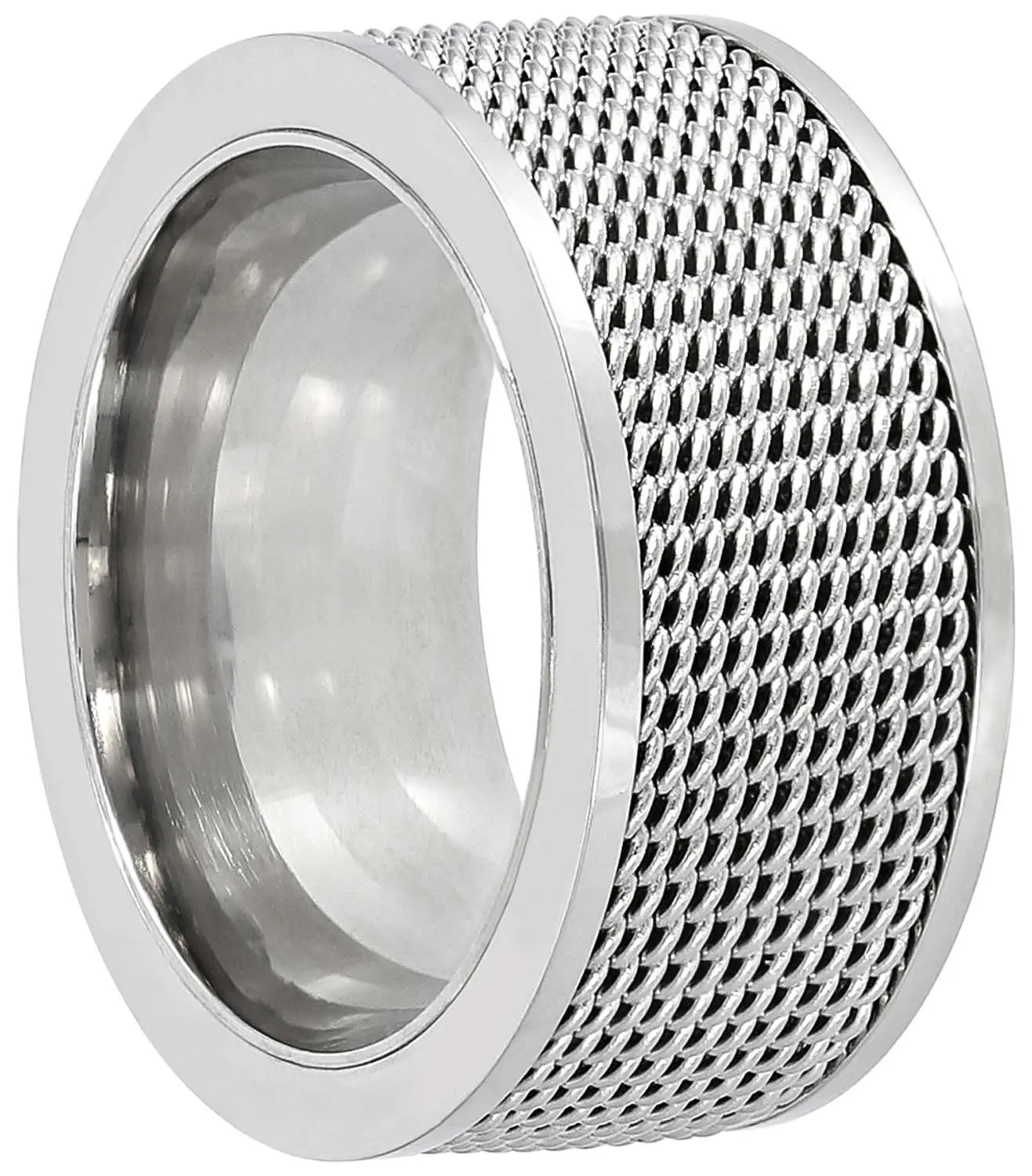 Herren Ring - Silver Mesh