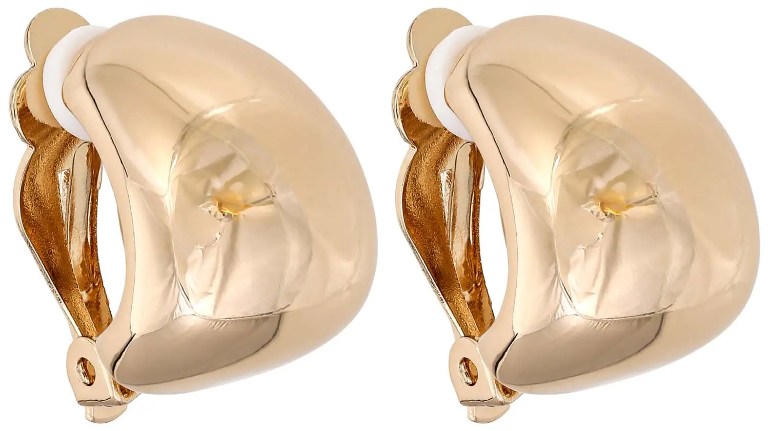 Boucles d'oreilles clips - Smooth Gold