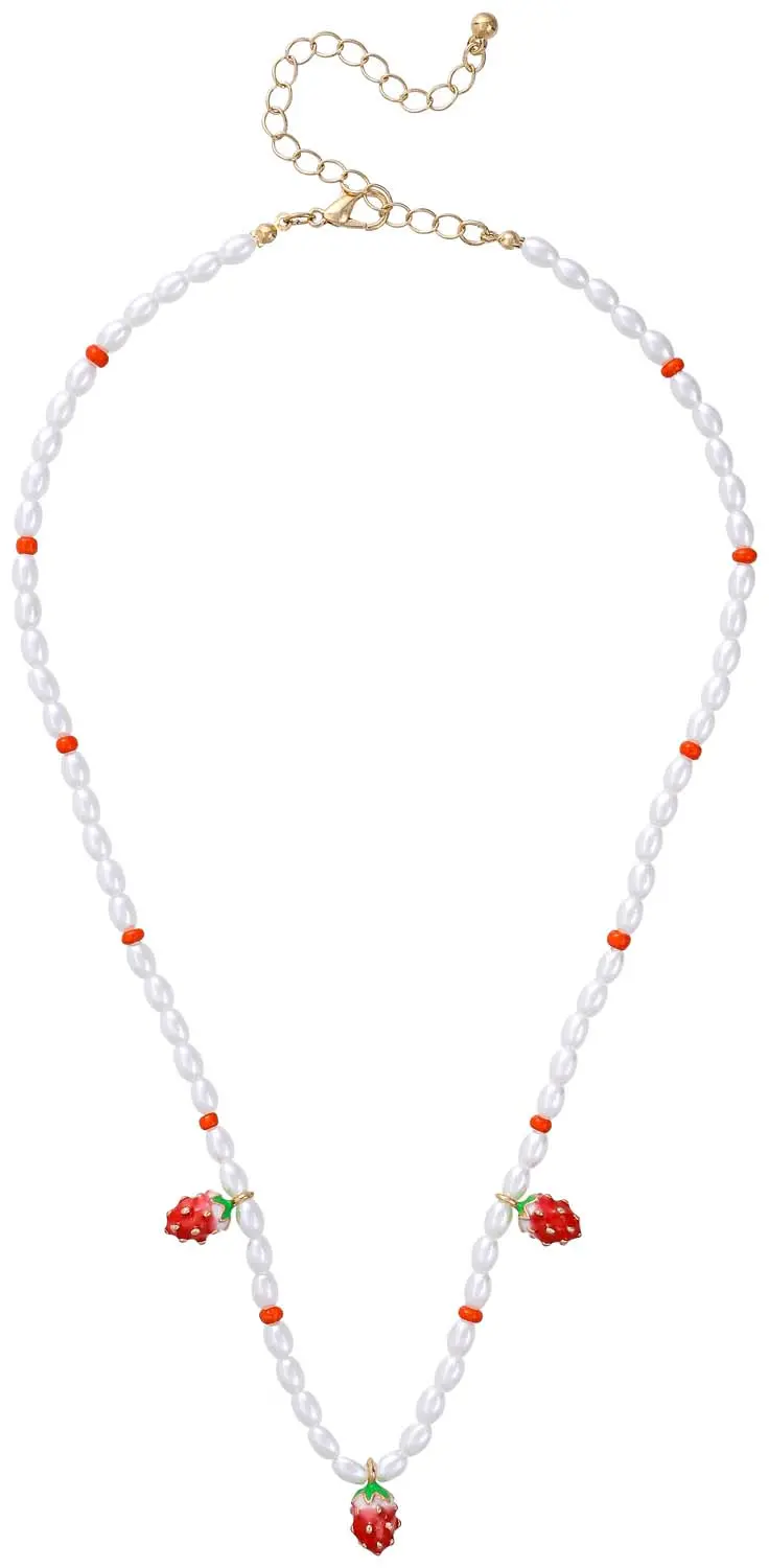 Collier - Pearly Strawberry