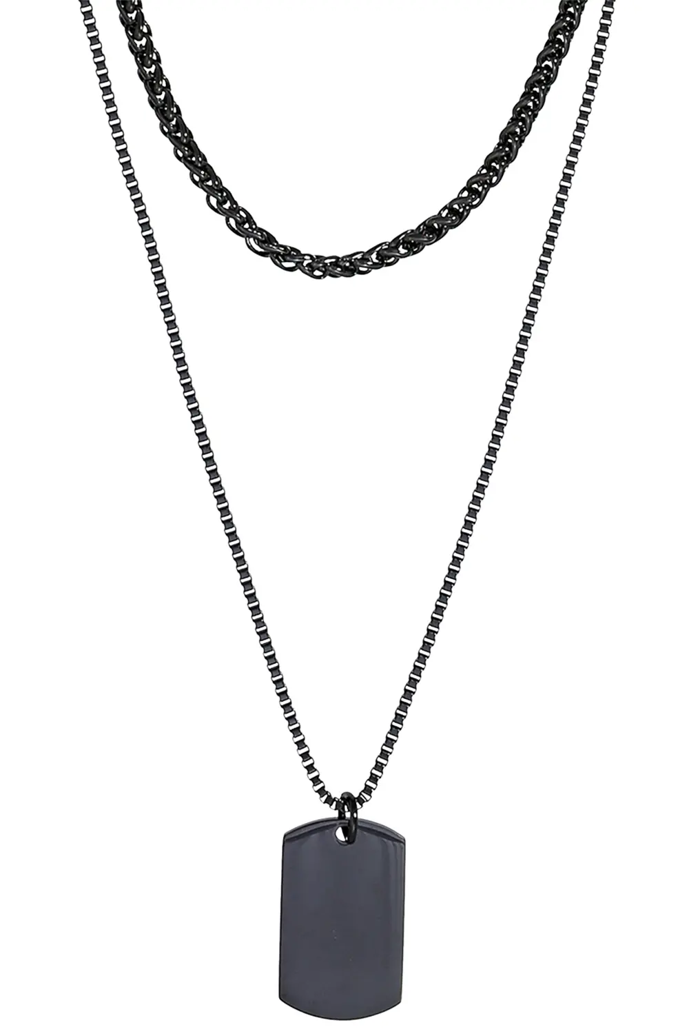 Set de collares para hombre - Black Tag