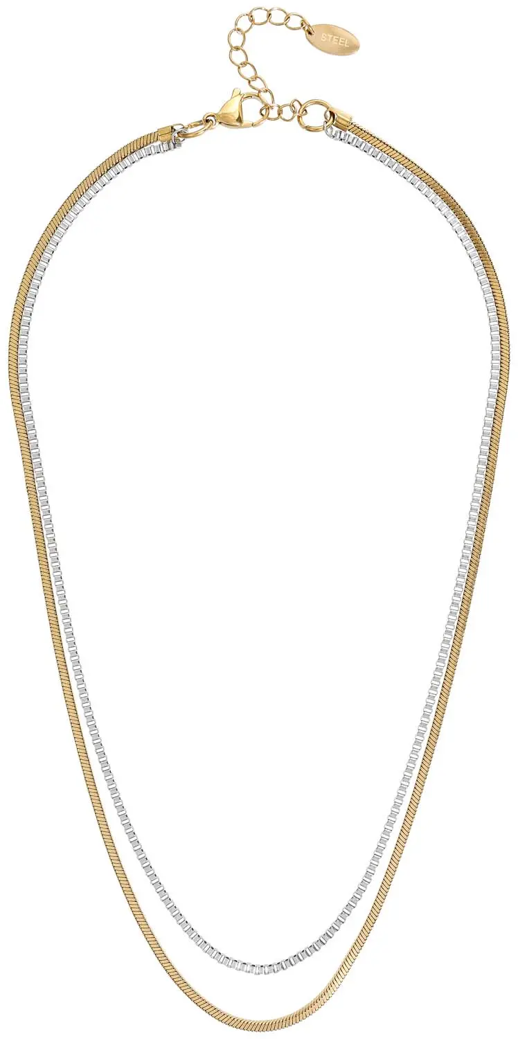 Herren Layering Kette - Shiny Duo