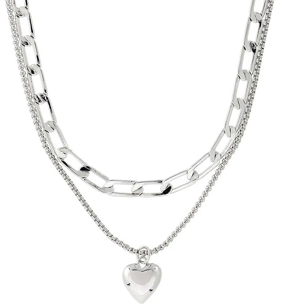 Layering Kette - Heart Pendant